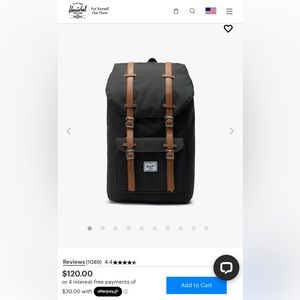 Herschel supply co backpacks